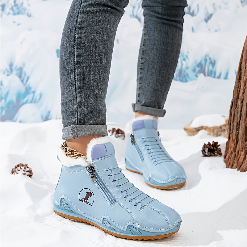 Heleny | Women's Wide Toe Box Winter Boots, Cushioned Warm Lined Boots for Sensitive Feet