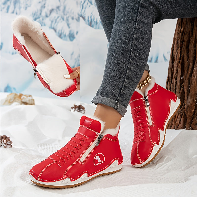 Heleny | Women's Wide Toe Box Winter Boots, Cushioned Warm Lined Boots for Sensitive Feet
