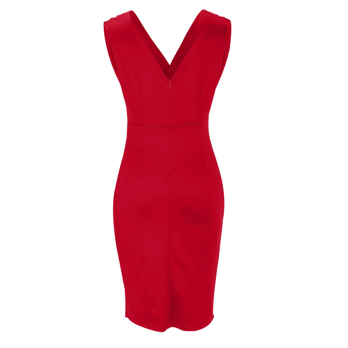 Lavenza | Women's Fitted V-Neck Mini Dress, Side Slit Party Dress for Special Occasions