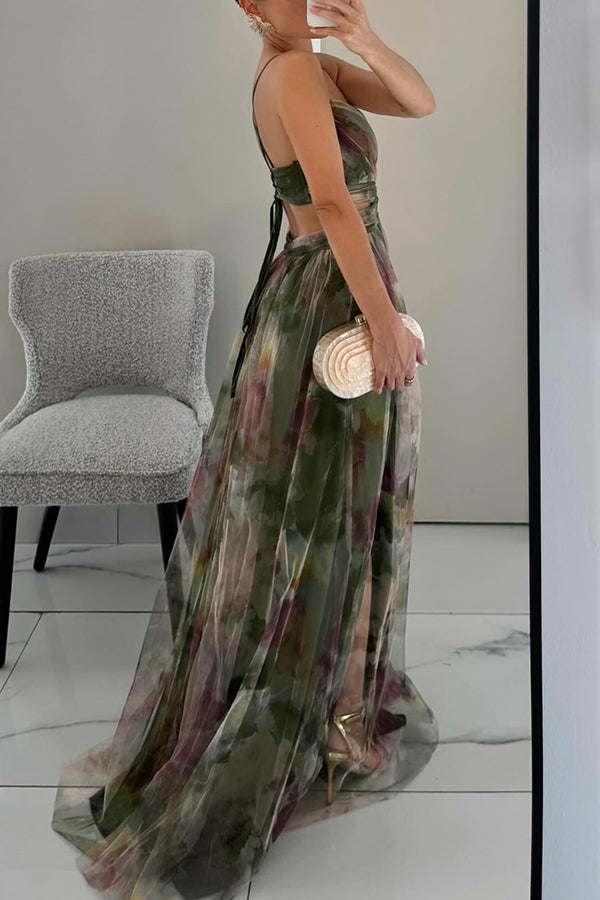 Dorte | Women's Floral Maxi Dress, Soft Flowing Long Dress for Day and Evening Wear