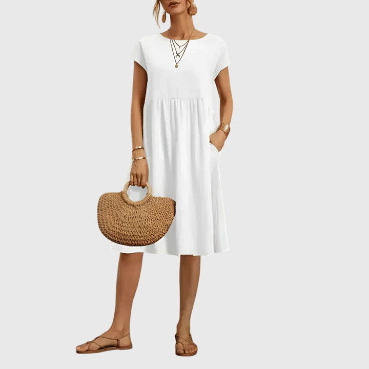 Mirabel | Women's Seamless Flowy Mini Dress, Lightweight Spring Dress for Day to Night
