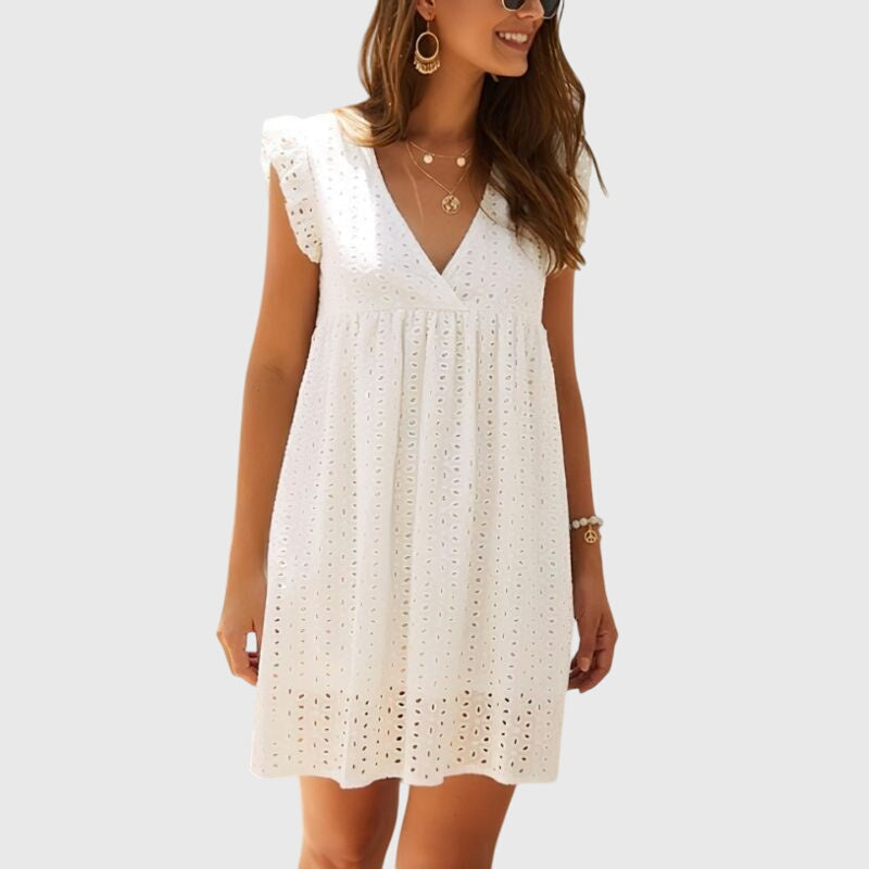 Diana | Women's 2-in-1 Mini Summer Dress, Casual Day Dress with Hidden Pockets