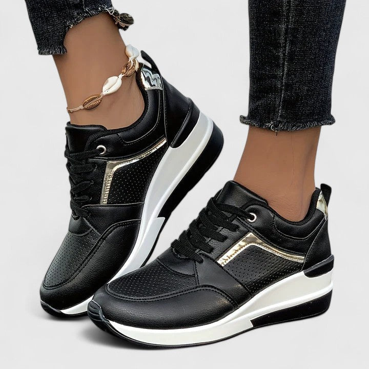 Novyssa | Women's Cushioned Comfort Shoes, Arch Support Shock-Absorbing Walking Shoes