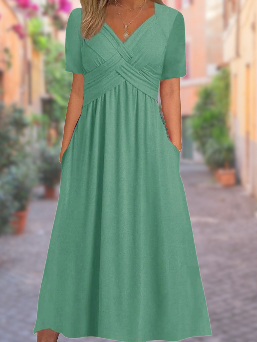 Maria Fernanda | Women's Classic Summer Dress, Elegant Casual Everyday Dress