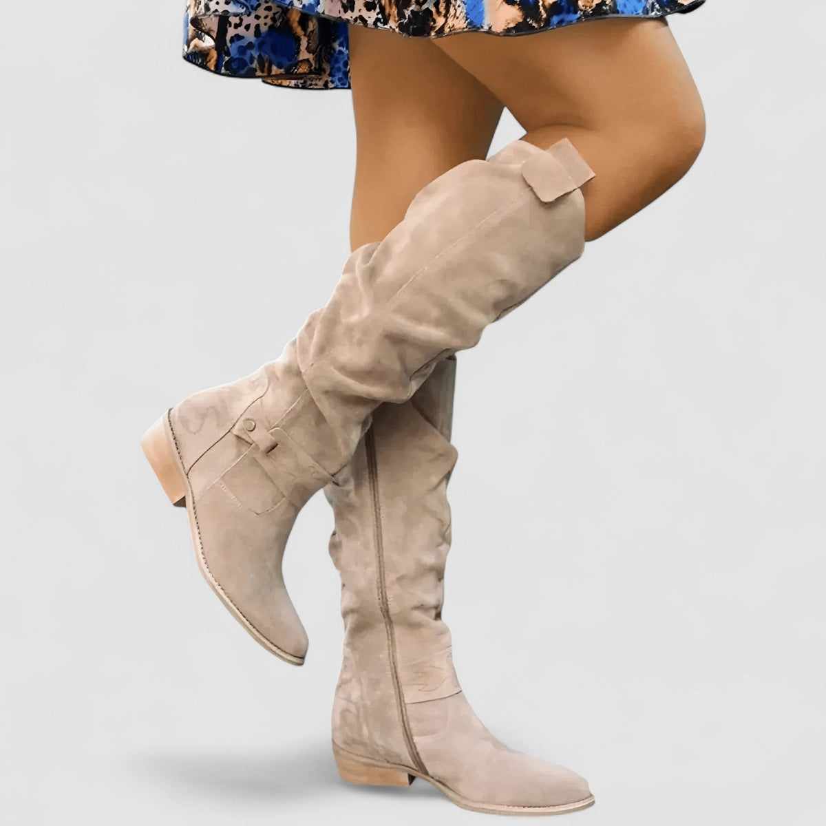Nora | Women's Synthetic Suede Ankle Boots, Gel-Cushioned Wide Fit Comfort Boots