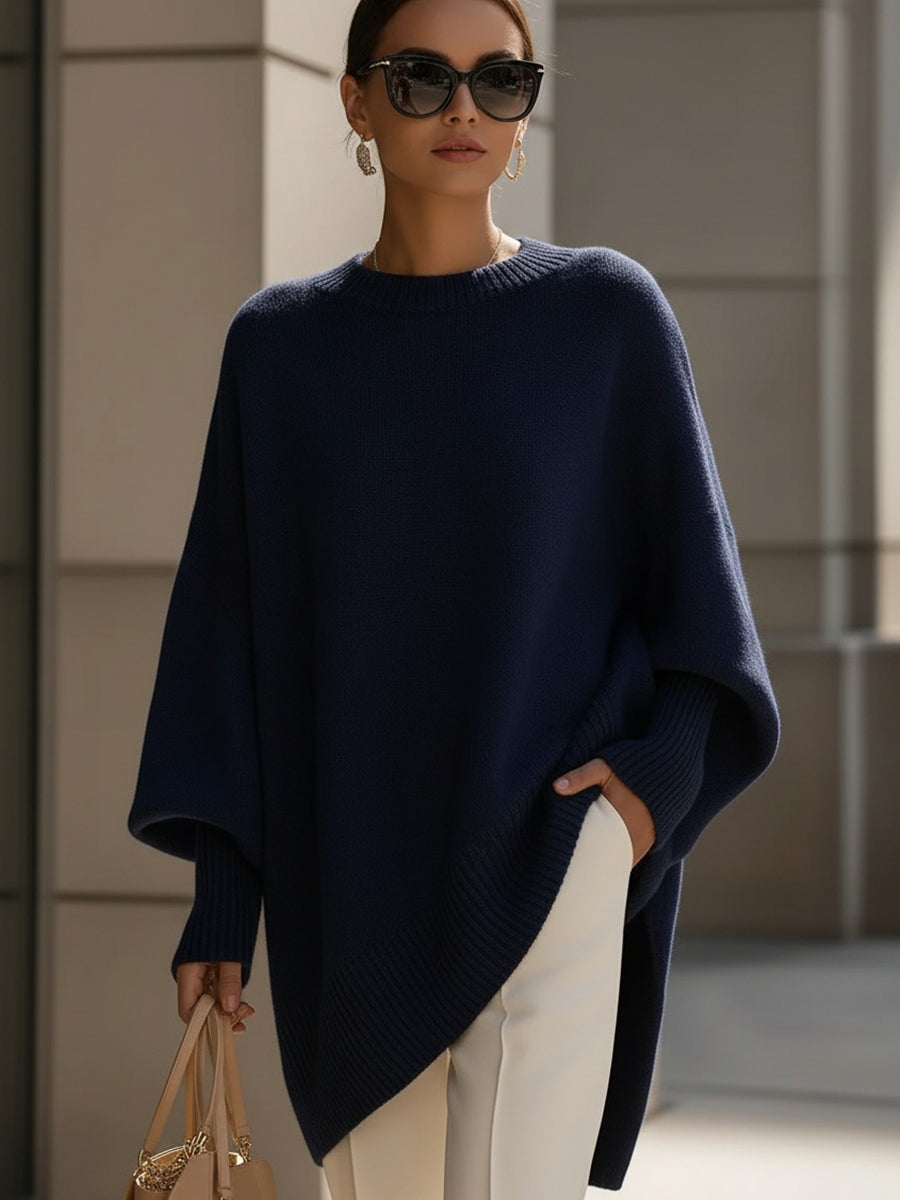Zola | Women's Oversized Wool Blend Sweater, Drop Shoulder Cozy Knit Sweater