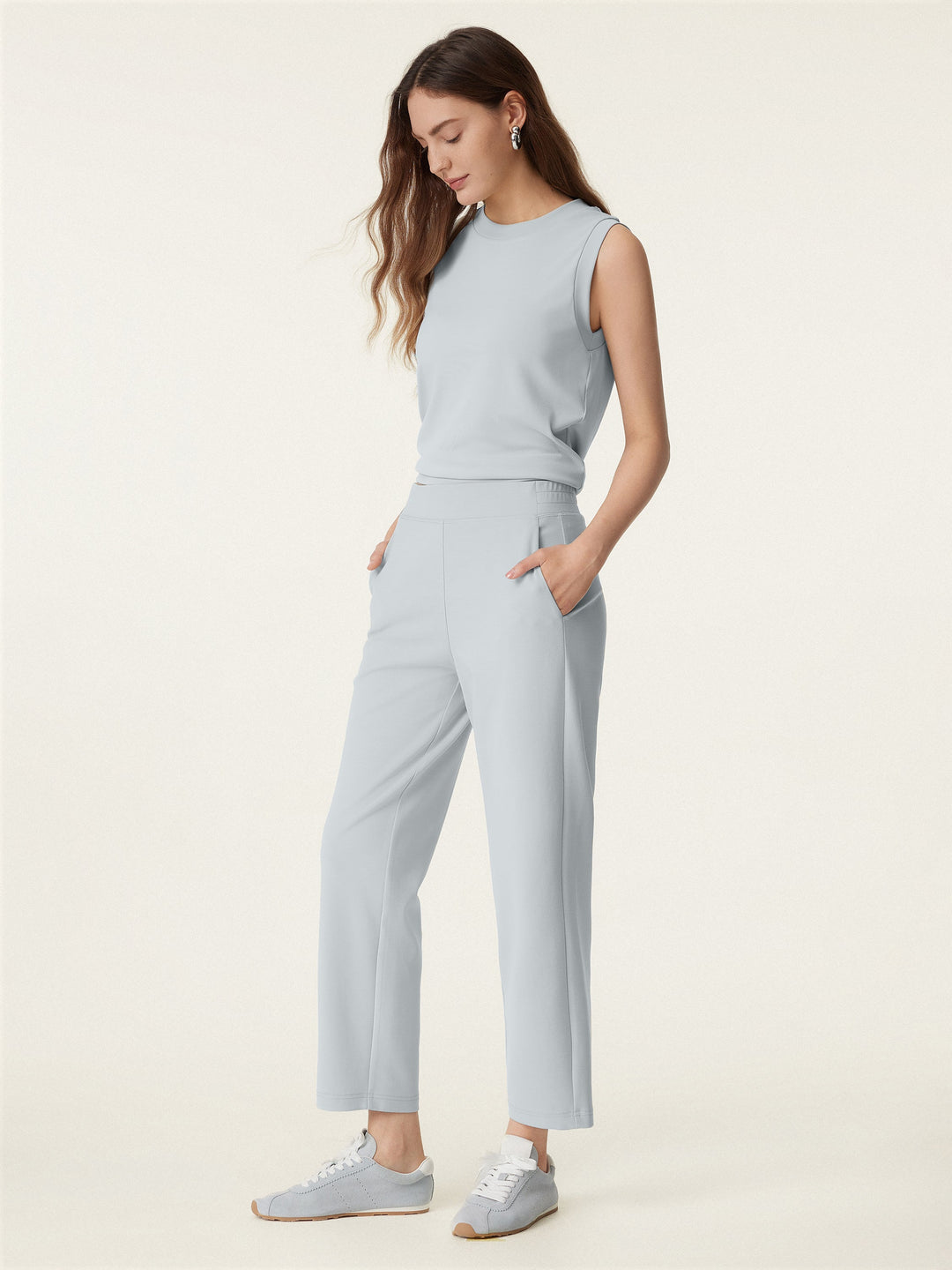 Women's Linen Collared V-Neck Midi Dress — Vacation Style