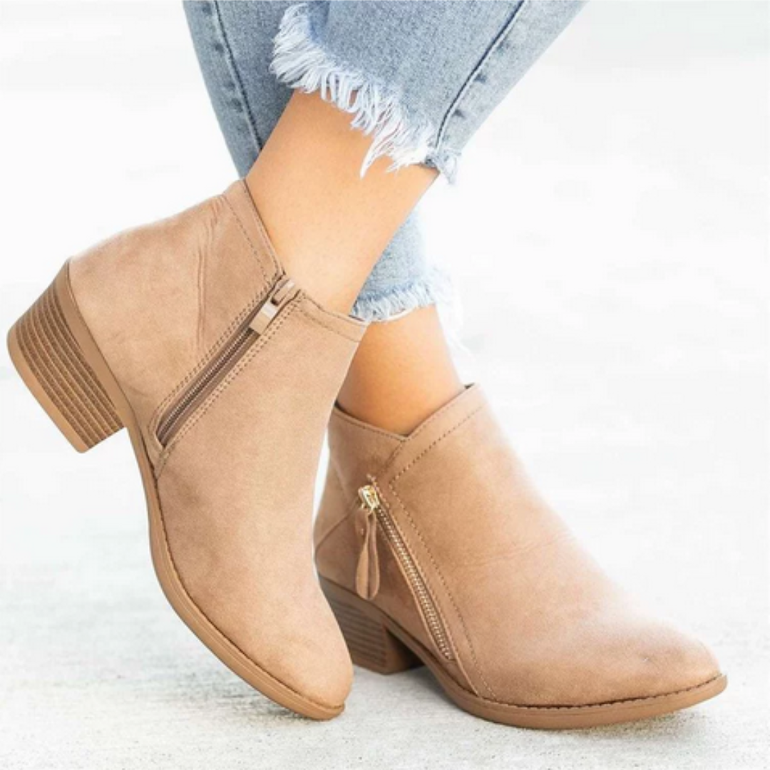 Seraphina | Women's Waterproof Boots, Zip-Up Supportive Boots for Everyday Wear