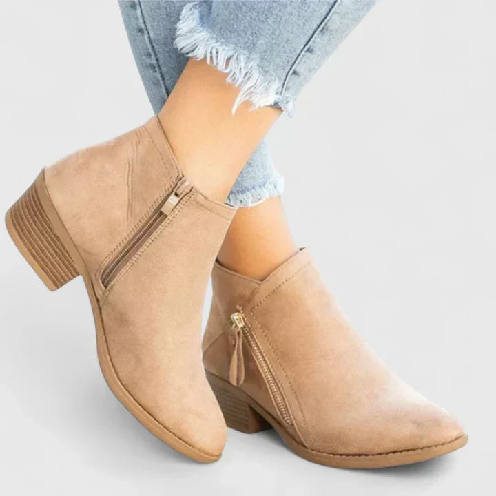 Seraphina | Women's Waterproof Boots, Zip-Up Supportive Boots for Everyday Wear