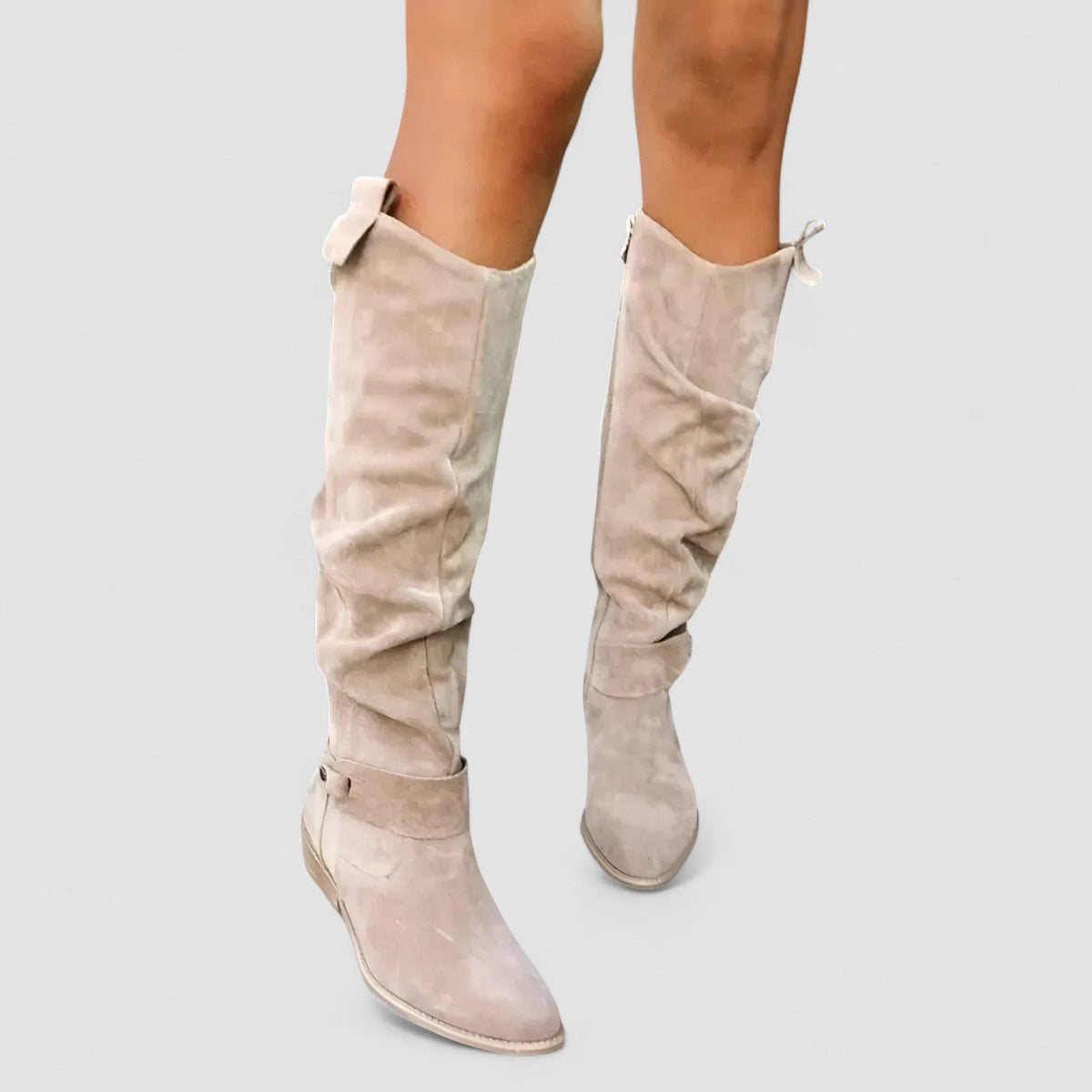 Nora | Women's Synthetic Suede Ankle Boots, Gel-Cushioned Wide Fit Comfort Boots