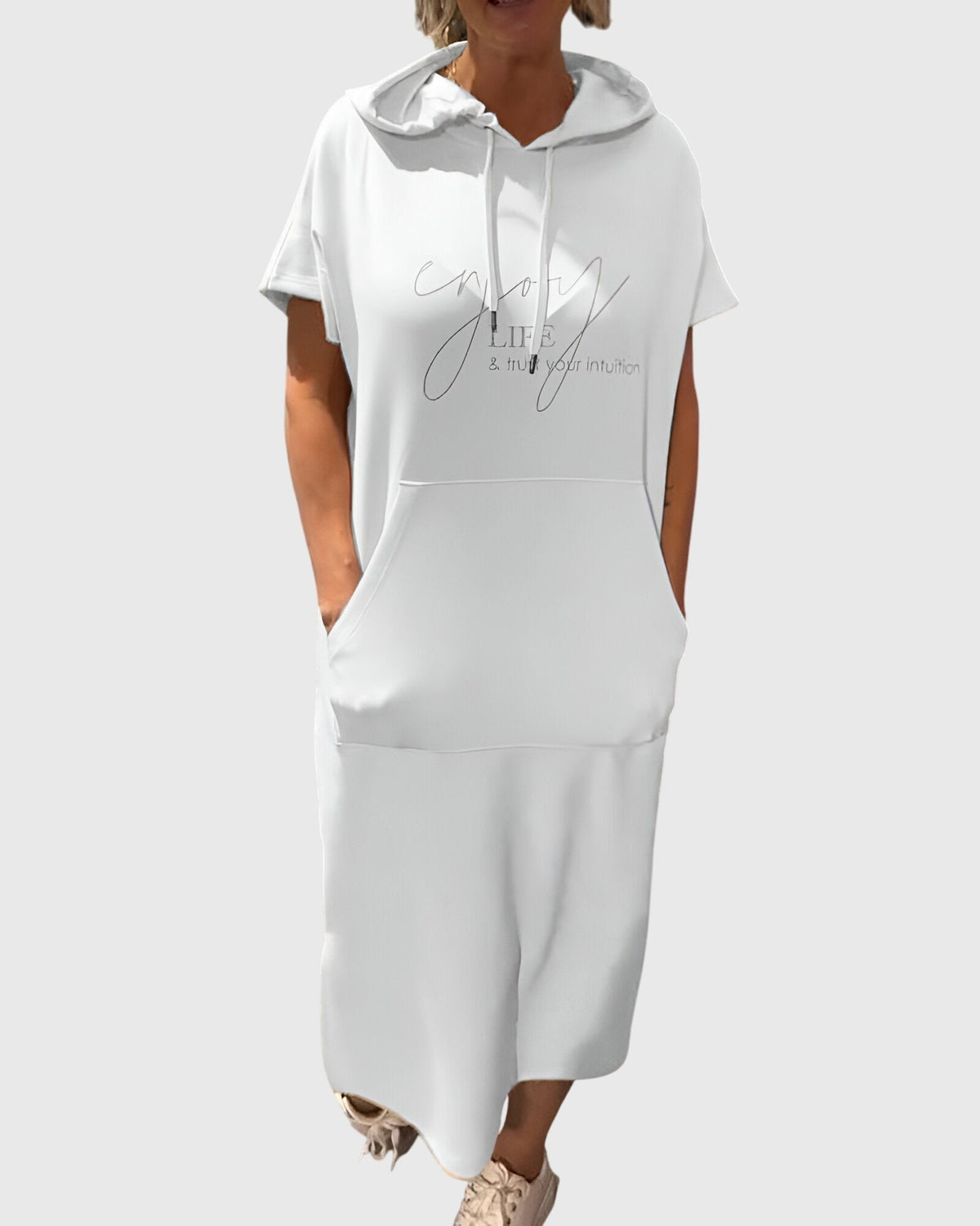 Marlowe | Women's Relaxed Fit Hoodie Dress, Casual Hooded Dress with Pockets