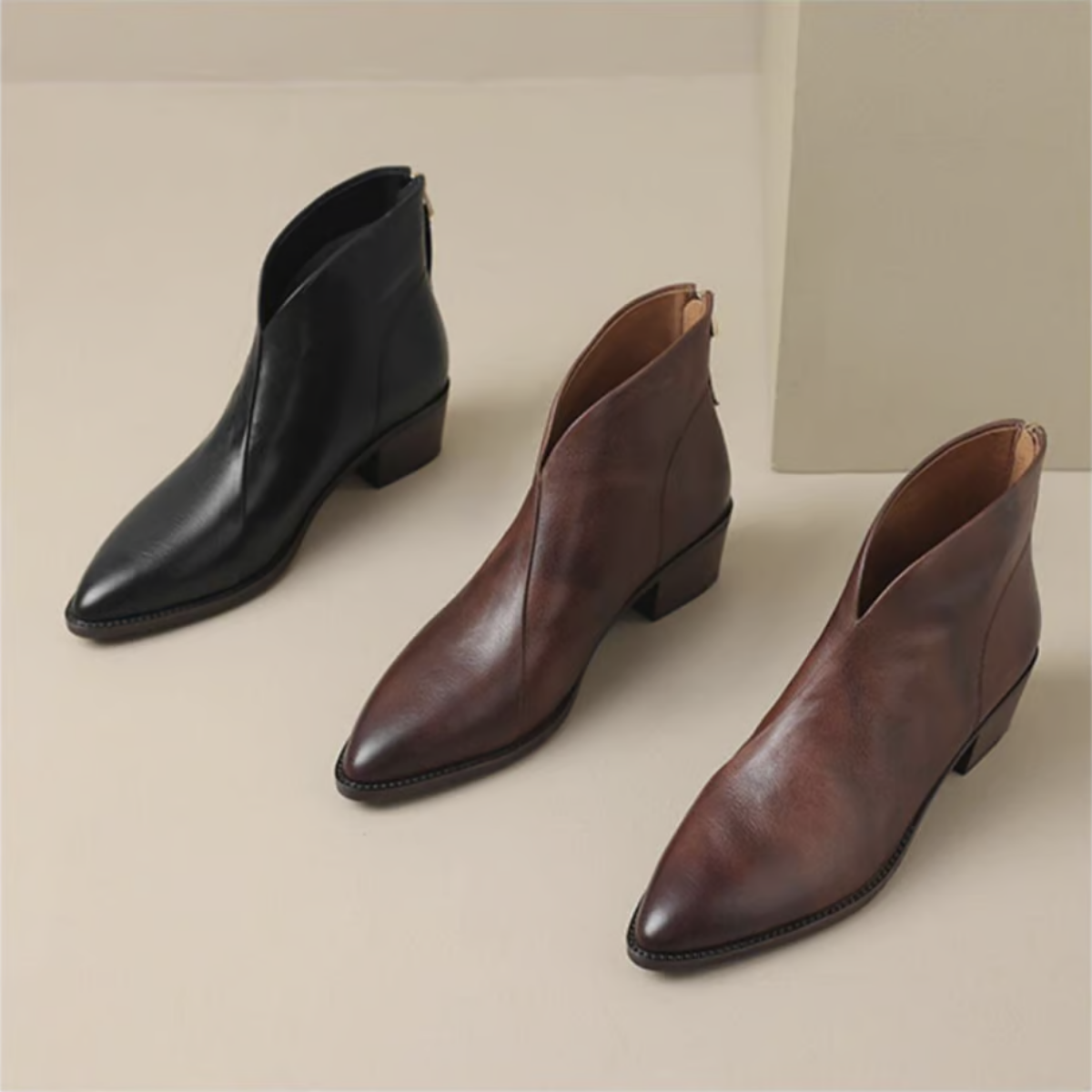 Ember | Women's Low Heel Boots, Classic Elegant Boots for Casual and Dressy Outfits