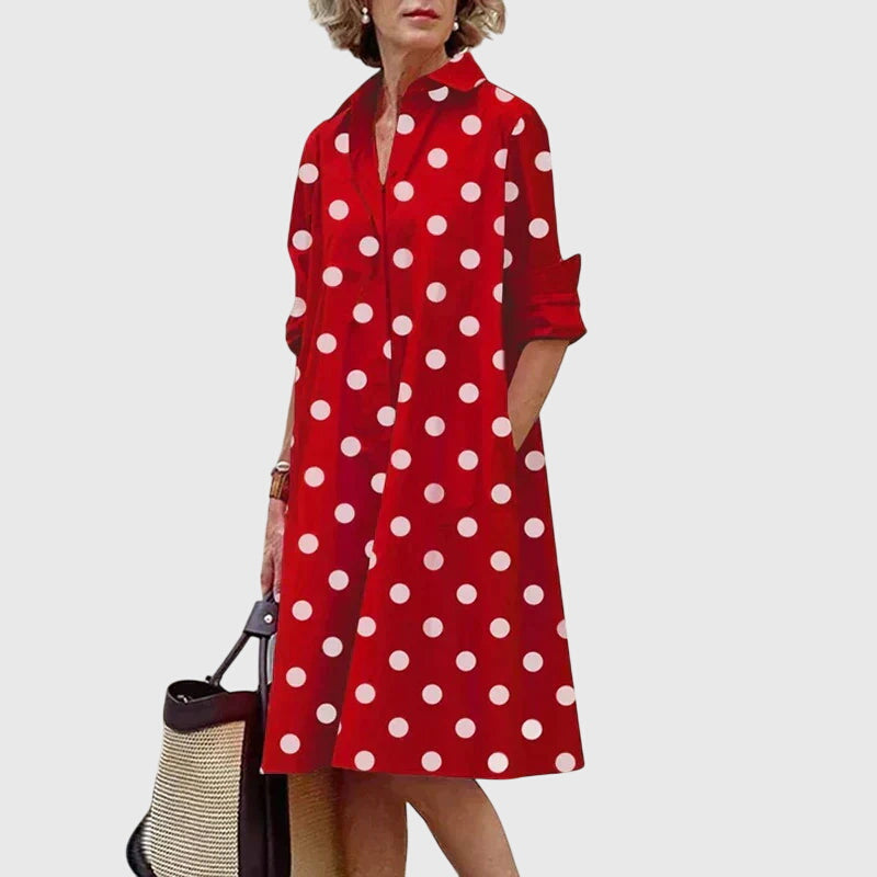 Paige | Women's Relaxed Flowy Midi Dress, Casual Weekend Dress with Pockets