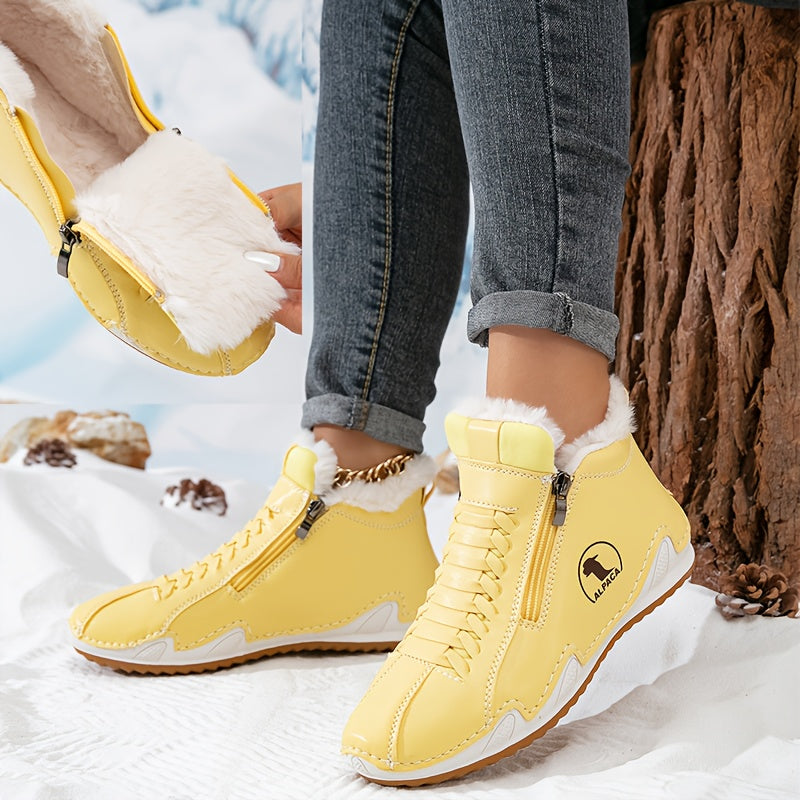 Heleny | Women's Wide Toe Box Winter Boots, Cushioned Warm Lined Boots for Sensitive Feet