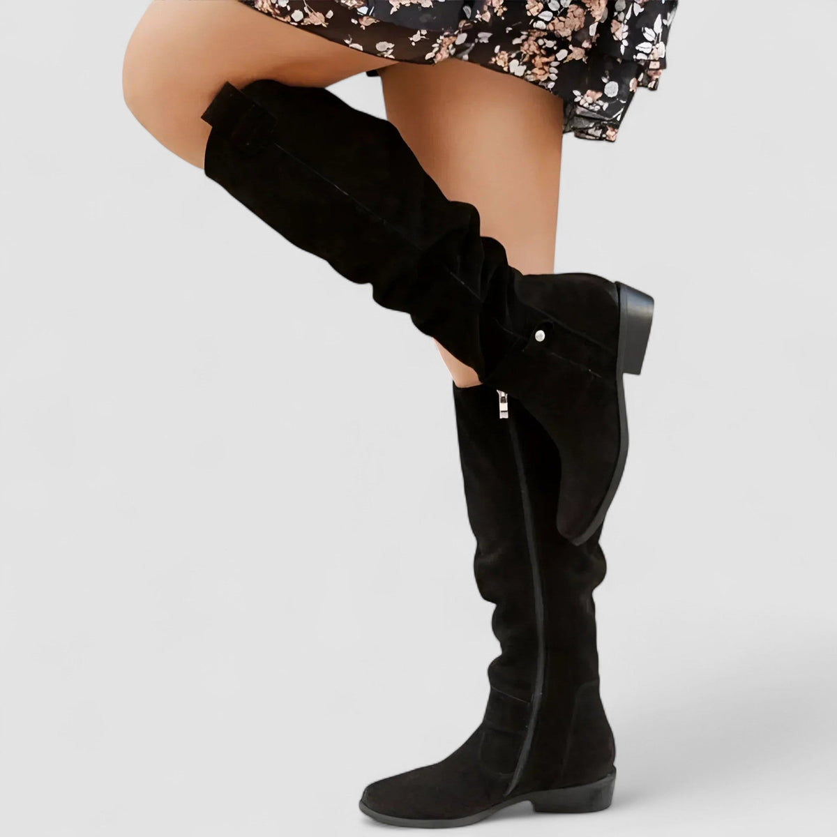 Nora | Women's Synthetic Suede Ankle Boots, Gel-Cushioned Wide Fit Comfort Boots