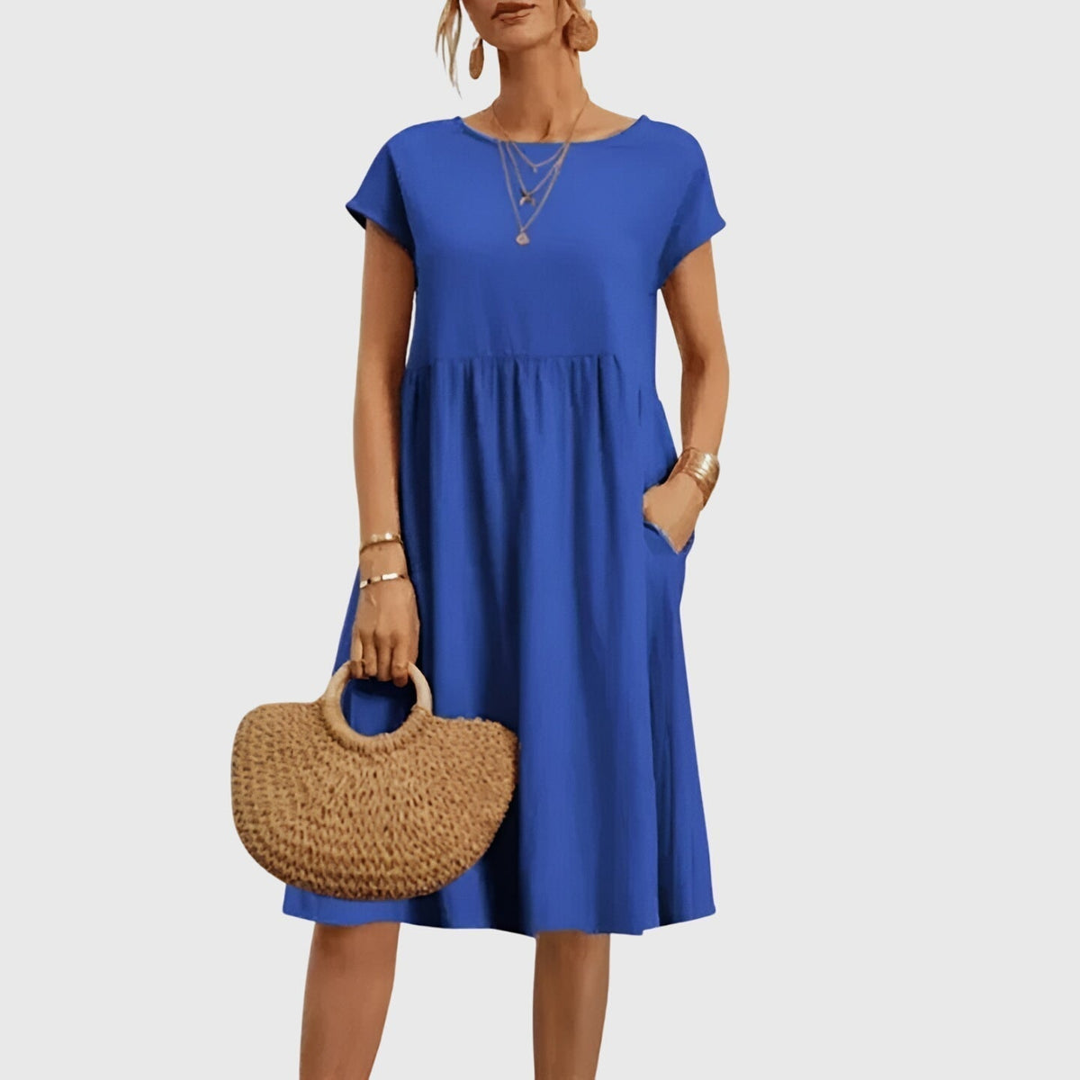 Mirabel | Women's Seamless Flowy Mini Dress, Lightweight Spring Dress for Day to Night