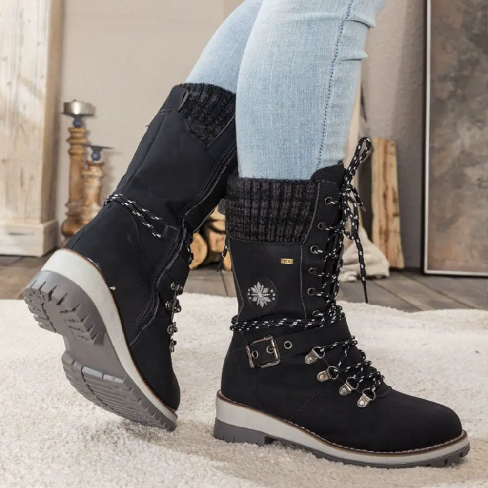 Kate | Women's Knee-High Waterproof Winter Boots, Insulated Anti-Slip Snow Boots