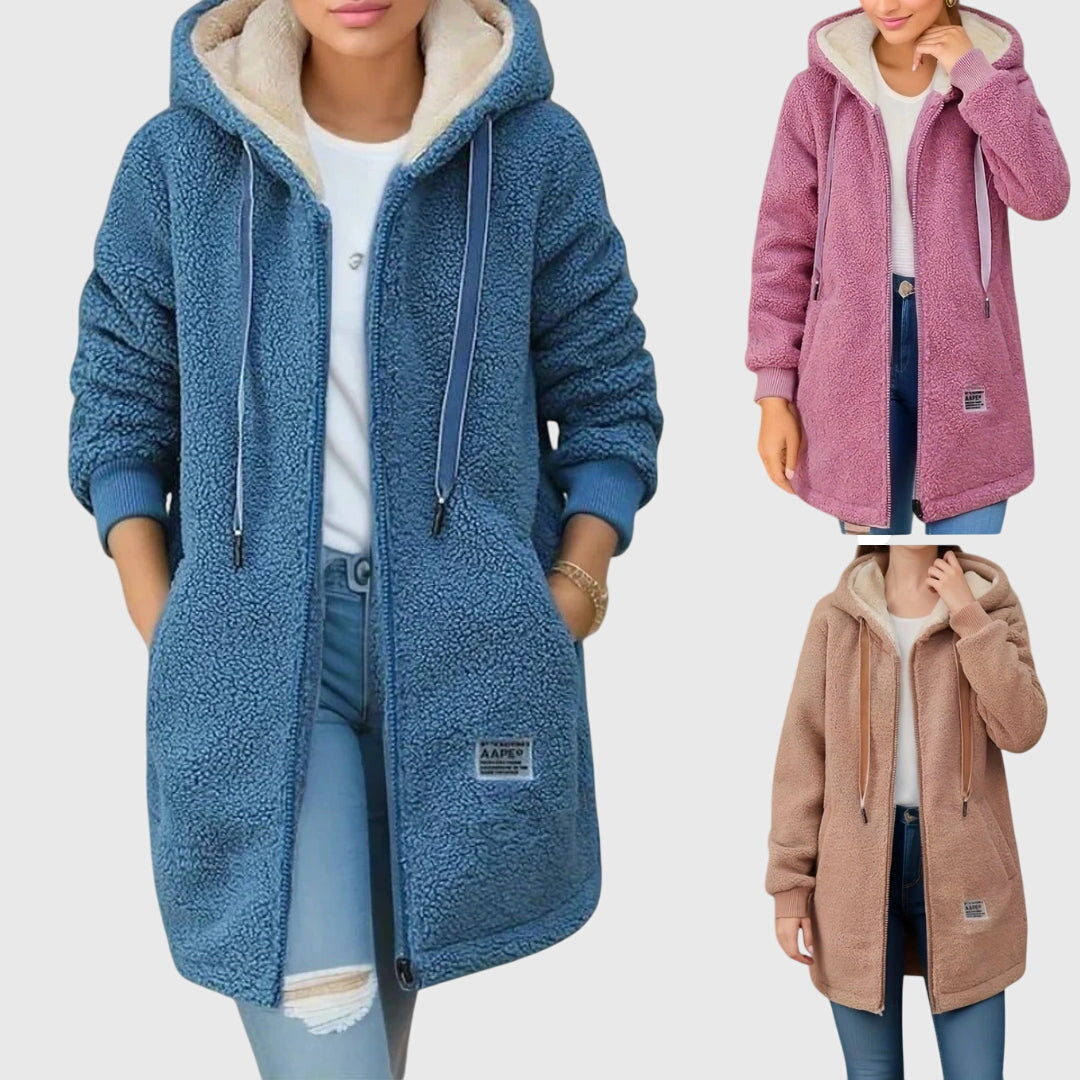 Julianne | Women's Hooded Fleece Jacket, Soft Warm Breathable Casual Jacket