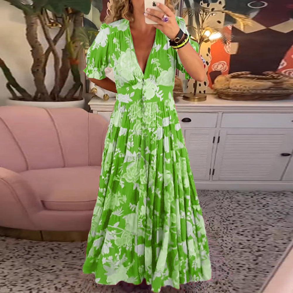 Rosae | Women's Floral Maxi Dress, Breathable Vacation and Wedding Guest Dress