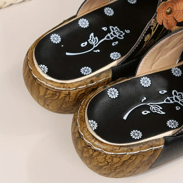 Florence Floral Mule Sandals