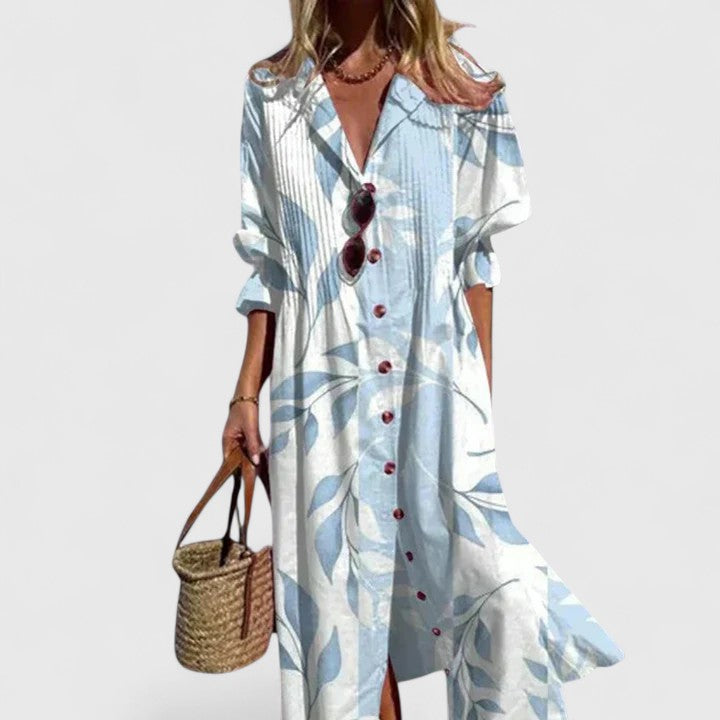 Diane | Women's Boho Print Dress, Relaxed Flowy Casual Dress for Any Occasion