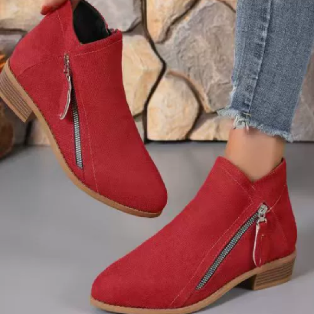 Seraphina | Women's Waterproof Boots, Zip-Up Supportive Boots for Everyday Wear