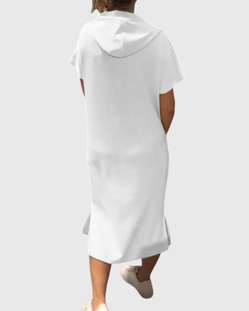 Marlowe | Women's Relaxed Fit Hoodie Dress, Casual Hooded Dress with Pockets