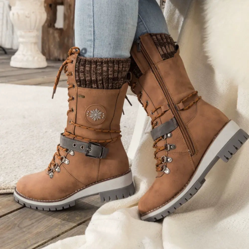 Kate | Women's Knee-High Waterproof Winter Boots, Insulated Anti-Slip Snow Boots