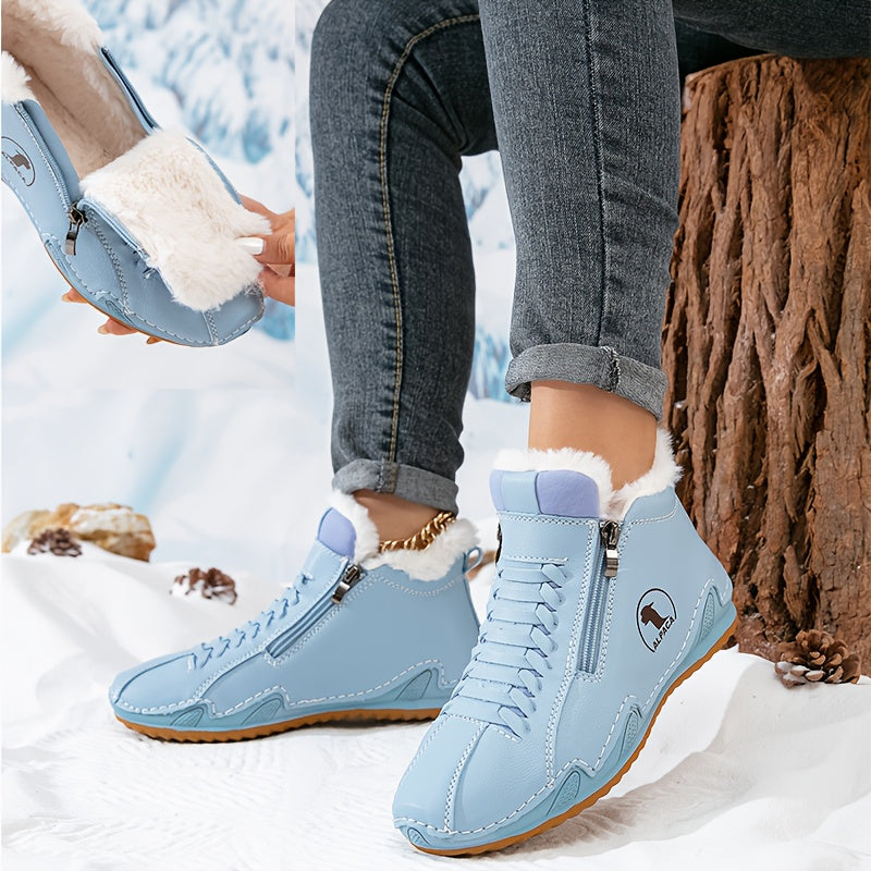 Heleny | Women's Wide Toe Box Winter Boots, Cushioned Warm Lined Boots for Sensitive Feet
