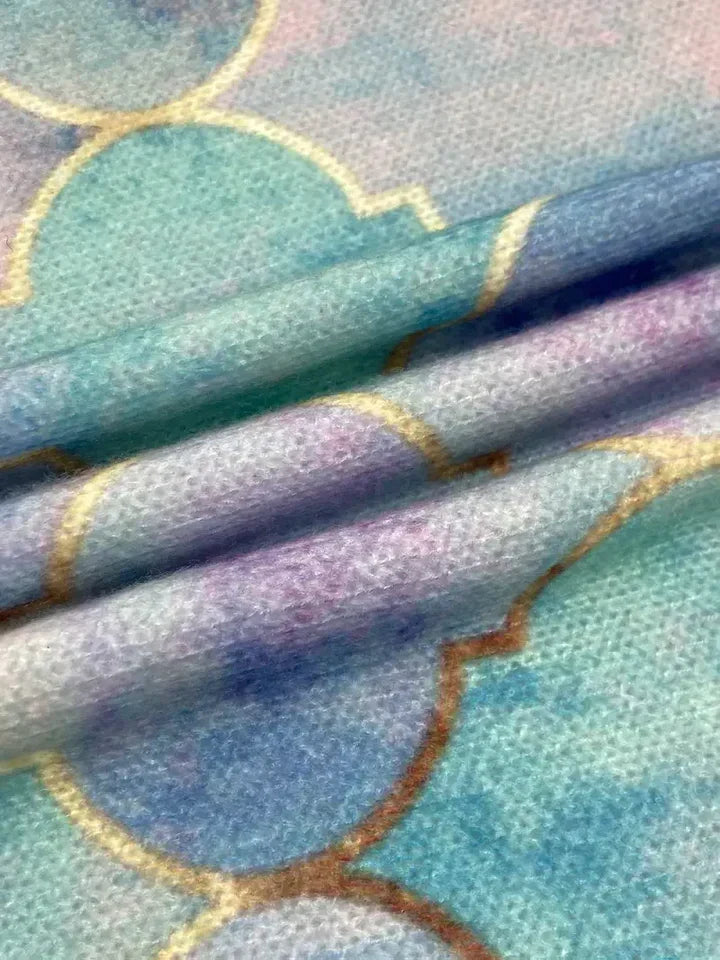 Jolanda | Women's Pastel Knit Sweater, Soft Shimmer Detail Winter Sweater