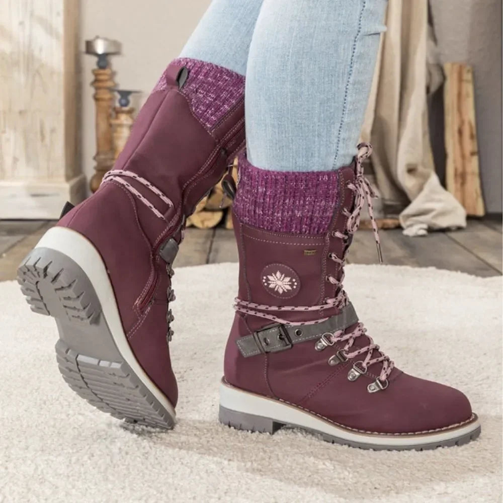 Kate | Women's Knee-High Waterproof Winter Boots, Insulated Anti-Slip Snow Boots