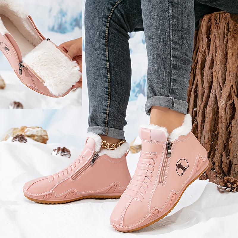 Heleny | Women's Wide Toe Box Winter Boots, Cushioned Warm Lined Boots for Sensitive Feet