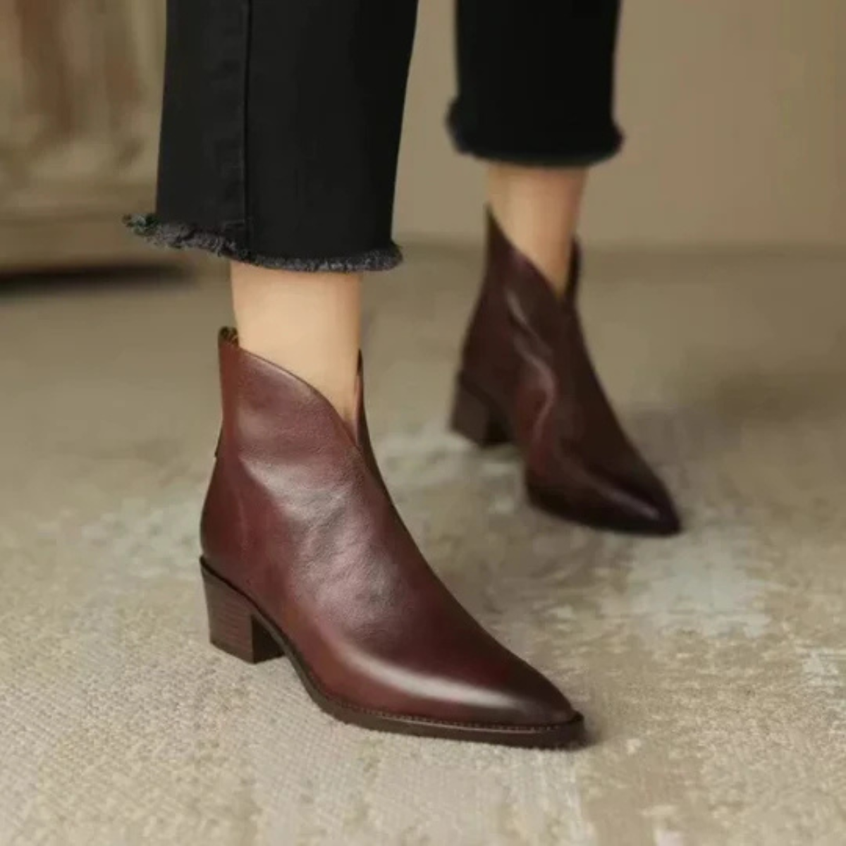 Ember | Women's Low Heel Boots, Classic Elegant Boots for Casual and Dressy Outfits
