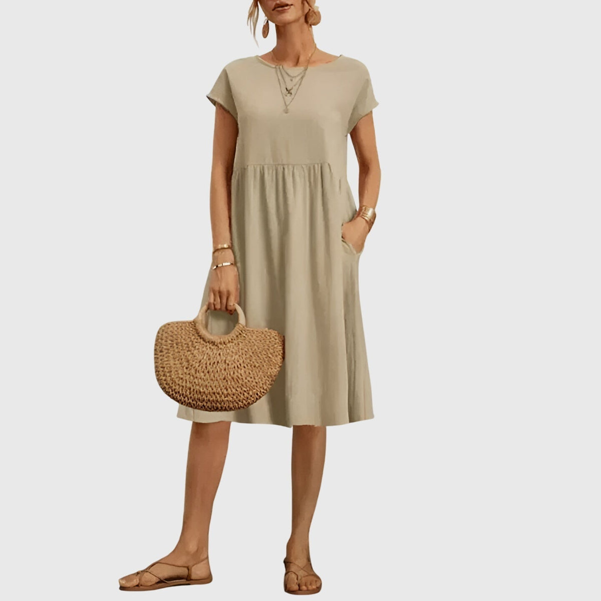 Mirabel | Women's Seamless Flowy Mini Dress, Lightweight Spring Dress for Day to Night