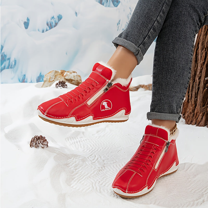 Heleny | Women's Wide Toe Box Winter Boots, Cushioned Warm Lined Boots for Sensitive Feet