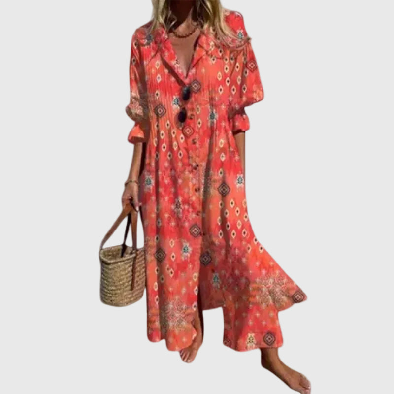 Zariah | Women's Embellished Bohemian Maxi Dress, Airy Flowy Dress for Beach and Festivals