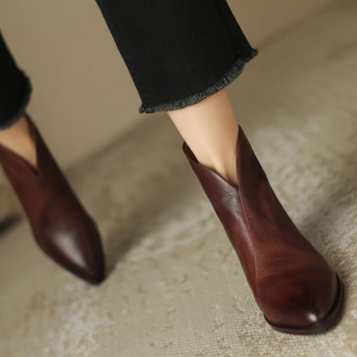 Ember | Women's Low Heel Boots, Classic Elegant Boots for Casual and Dressy Outfits