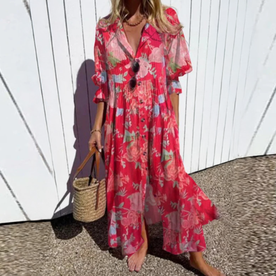 Isalie | Women's Flowy Everyday Dress, Breathable Lightweight Summer Dress