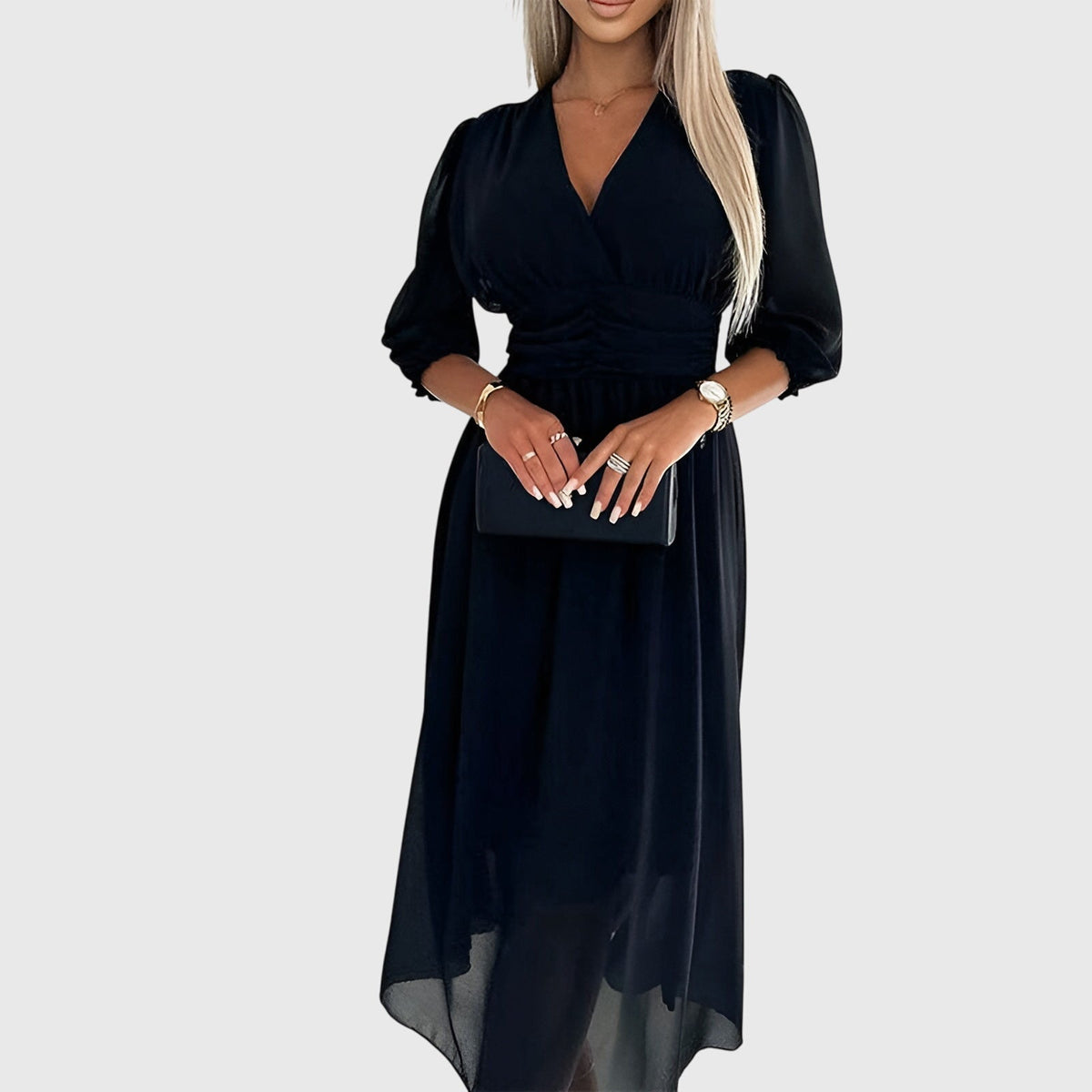 Chloe | Women's Chiffon Dress, Lightweight Flowy Dress for Casual and Formal Wear