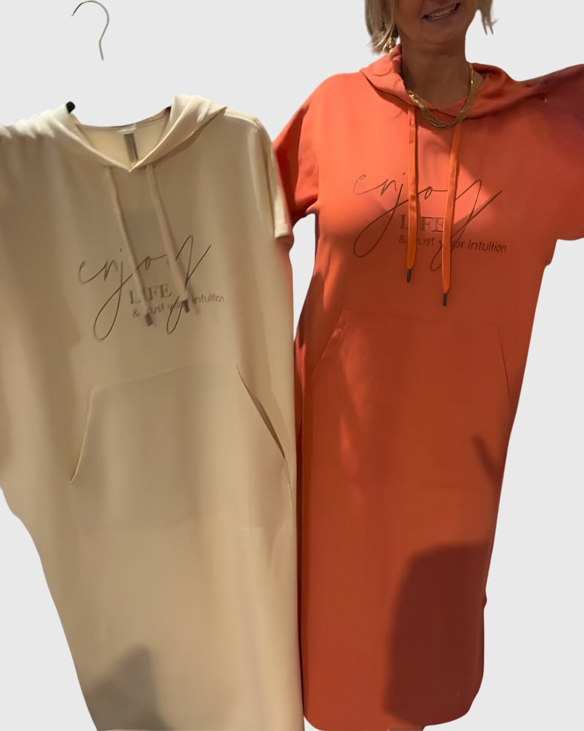 Marlowe | Women's Relaxed Fit Hoodie Dress, Casual Hooded Dress with Pockets