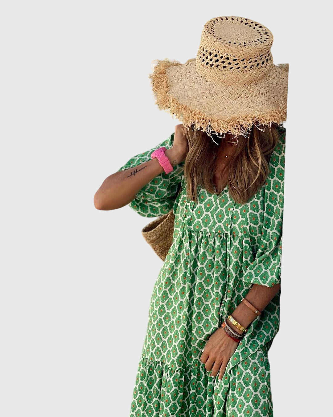 Sarah | Women's Boho Maxi Dress, Flowing Lightweight Dress for Day and Evening Wear