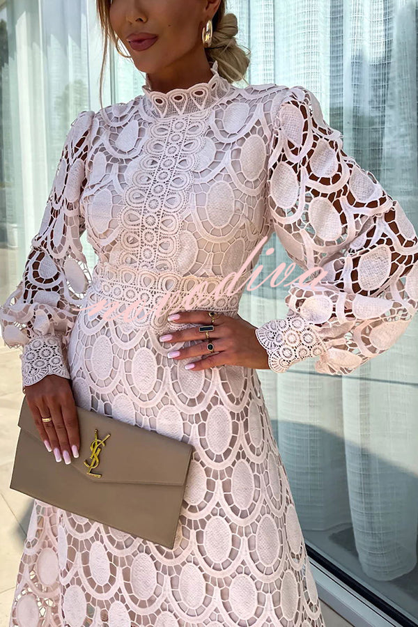 Charlize | Women's Lace Dress, Romantic Elegant Dress for Ceremonies and Evening Wear