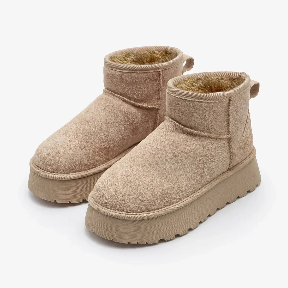 Patricia | Women's Platform Winter Boots, Faux Fur Lined Non-Slip Snow Boots