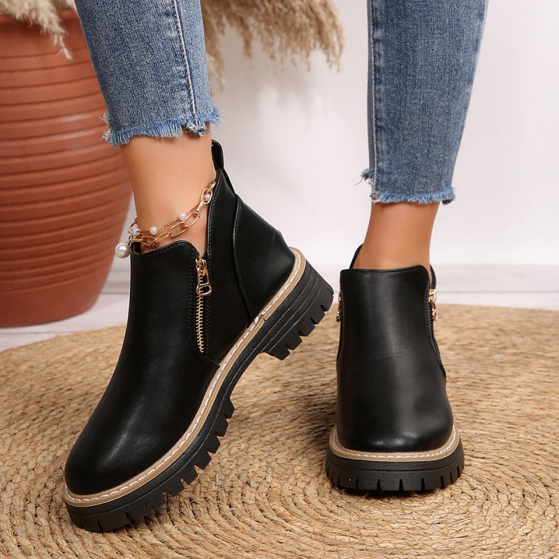 Kryeli | Women's Wide Toe Box Comfort Boots, Cushioned Flexible Boots for All-Day Wear