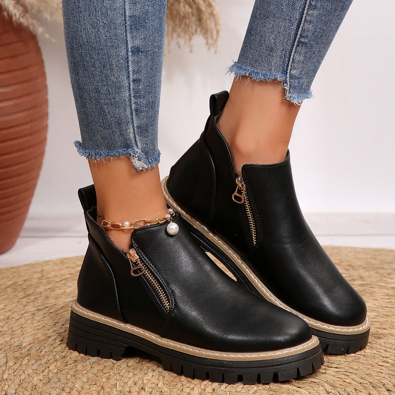 Kryeli | Women's Wide Toe Box Comfort Boots, Cushioned Flexible Boots for All-Day Wear