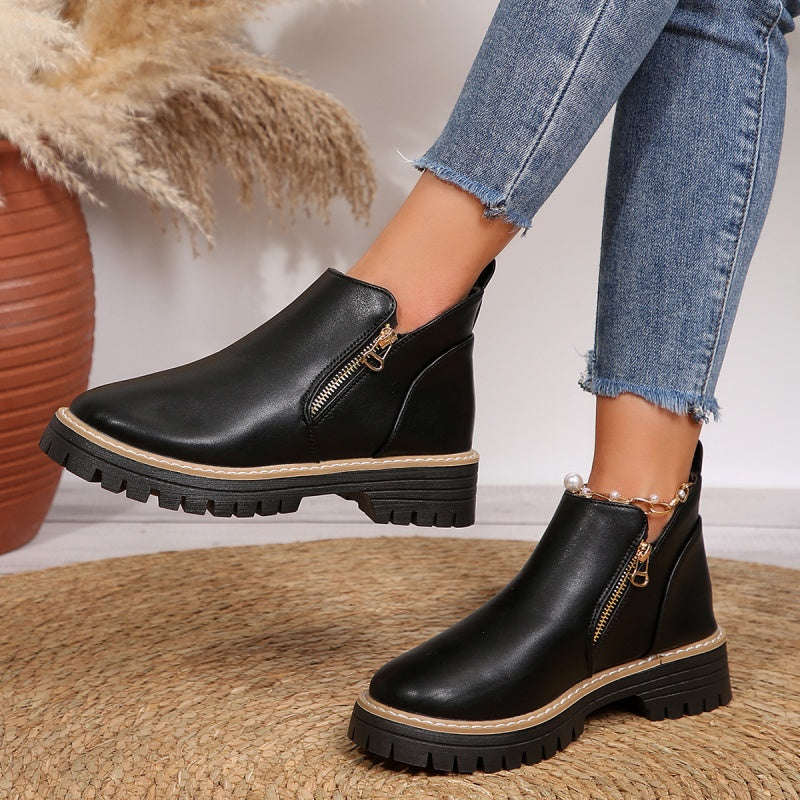Kryeli | Women's Wide Toe Box Comfort Boots, Cushioned Flexible Boots for All-Day Wear