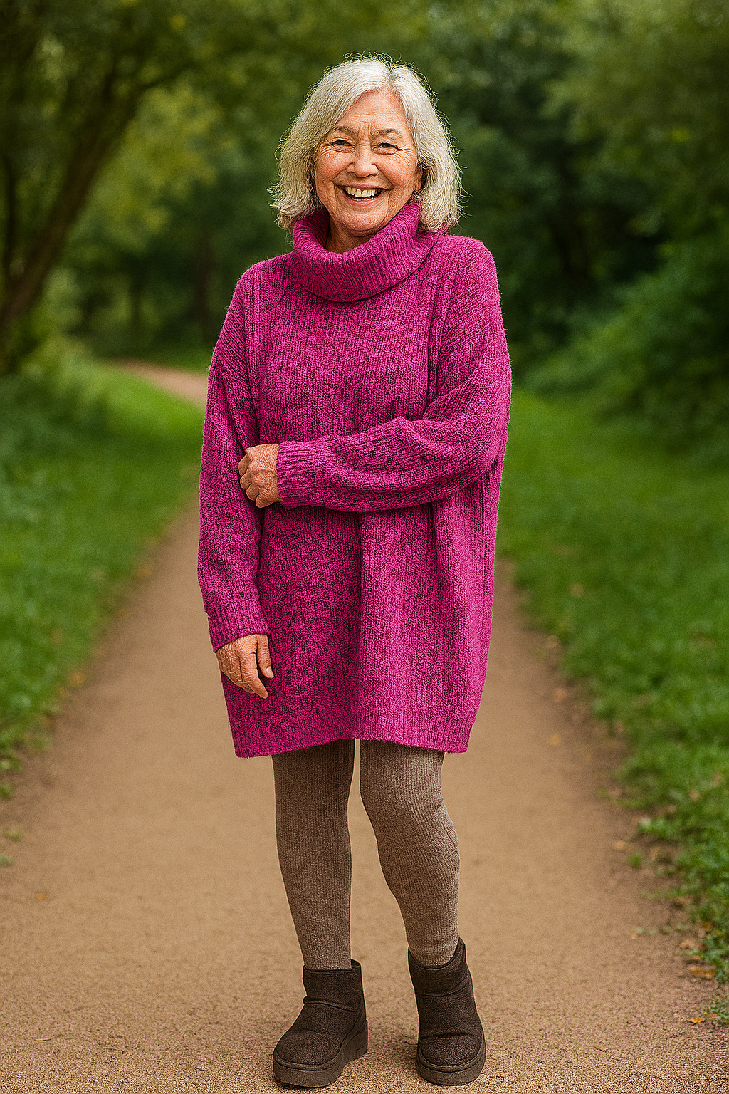 Rowena | Women's Soft Knit Sweater Dress, Lightweight Everyday Dress for Cooler Days