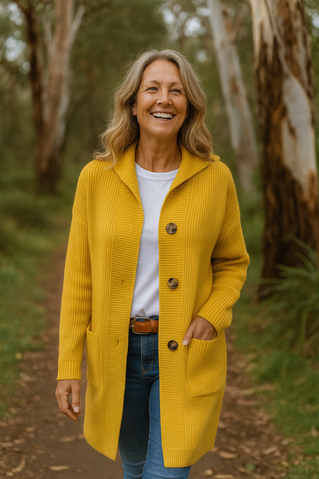 Delora | Women's Longline Cardigan with Deep Pockets, Soft Knit Everyday Sweater