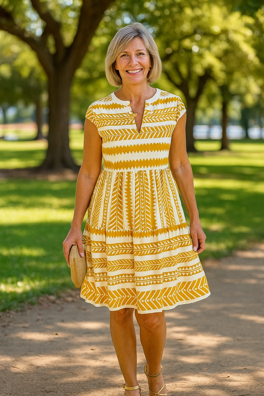 Julene | Women's Flowy Comfort Dress, Lightweight Soft Casual Summer Dress