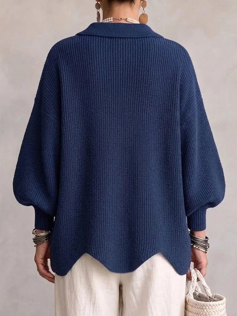 Christine | Women's Oversized Cardigan with Gold-Tone Buttons